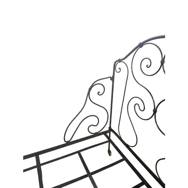 Antique Iron Folding Bed For Sale - Image 3 of 10
