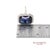 Blue Vintage 18k White Gold Synthetic Sapphire and Natural Diamond Milgrain Ring, Size 8 For Sale - Image 8 of 8