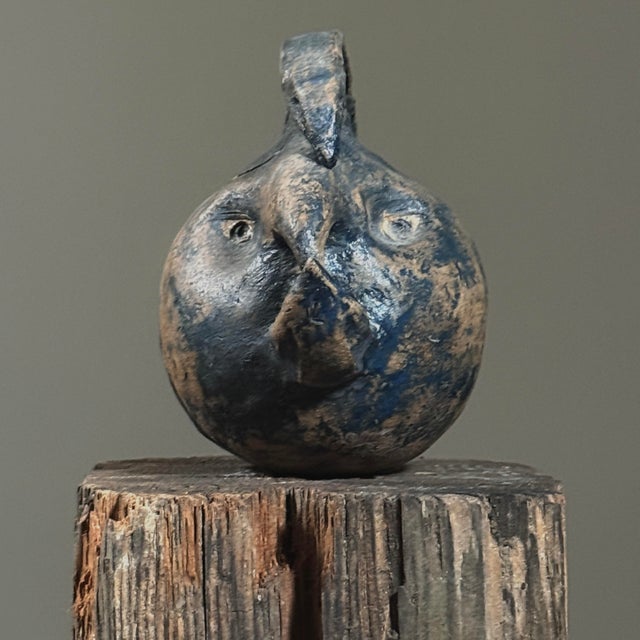 Modern Vintage Wood Fired Surrealist Anthropomorphic Ceramic Teapot For Sale - Image 3 of 7