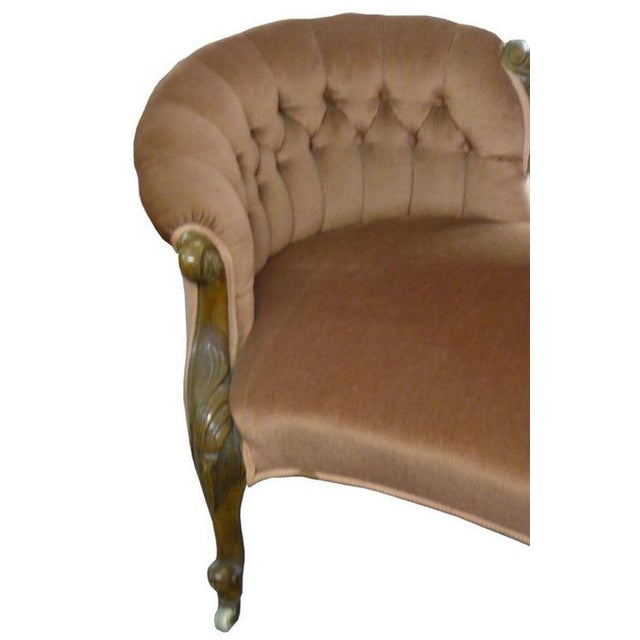 Victorian Walnut Double Ended Sofa, 1860 For Sale - Image 4 of 7