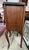 1920s Vintage 1920s French-Style End Tables With 3-Drawers, Ornate Carvings and Glass Tops For Sale - Image 5 of 10