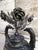 Metal Antique Bronze Vase For Sale - Image 7 of 10