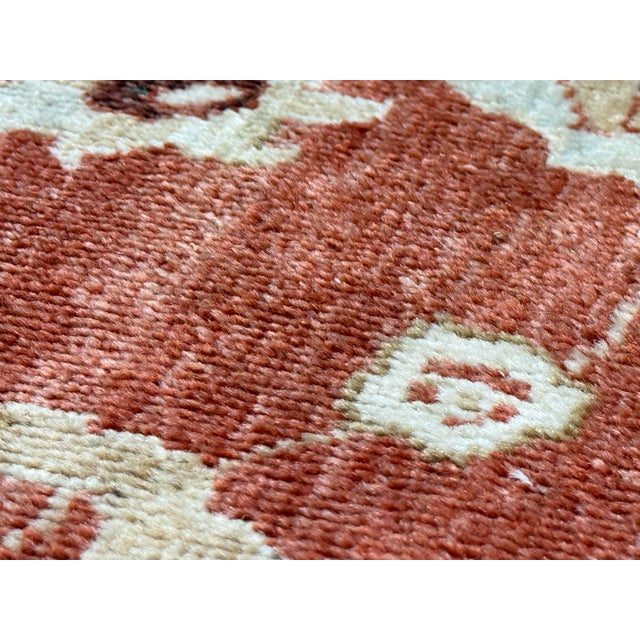 6ft 5in × 8ft 2in Persian Style Oushak Wool Area Rug For Sale - Image 9 of 12