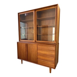 1960s Mid Century Danish Modern Teak Cabinet For Sale