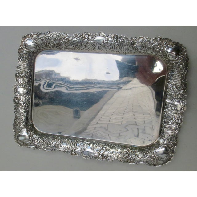 Bruckmann & Son of Heilbronn, c.1900. Silver Tray 11 Oz. For Sale In New York - Image 6 of 8