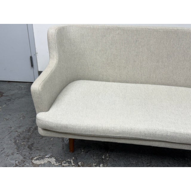 Off-white Organic Modernism for Hd Buttercup Mid Century Modern Loveseat For Sale - Image 8 of 12