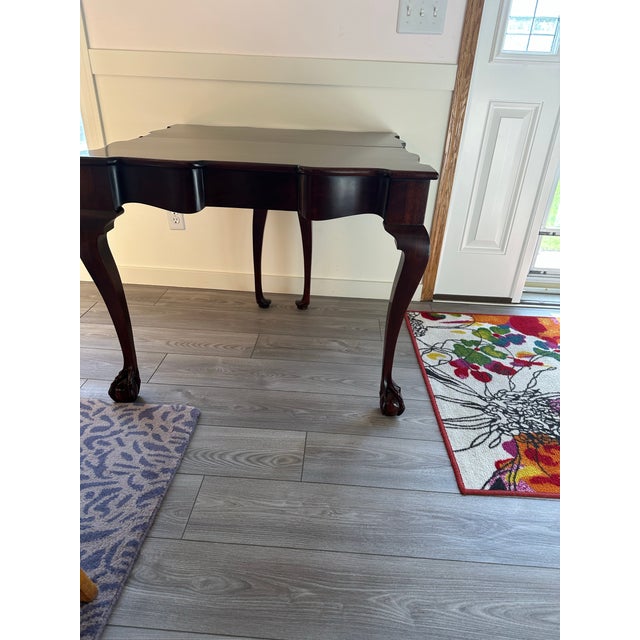 Mid 20th Century Kindel Flip Top Gaming Mahogany Table For Sale In Minneapolis - Image 6 of 12