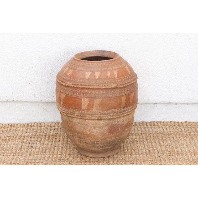 Tribal Large 23" Tribal Clay Vessel For Sale - Image 3 of 8
