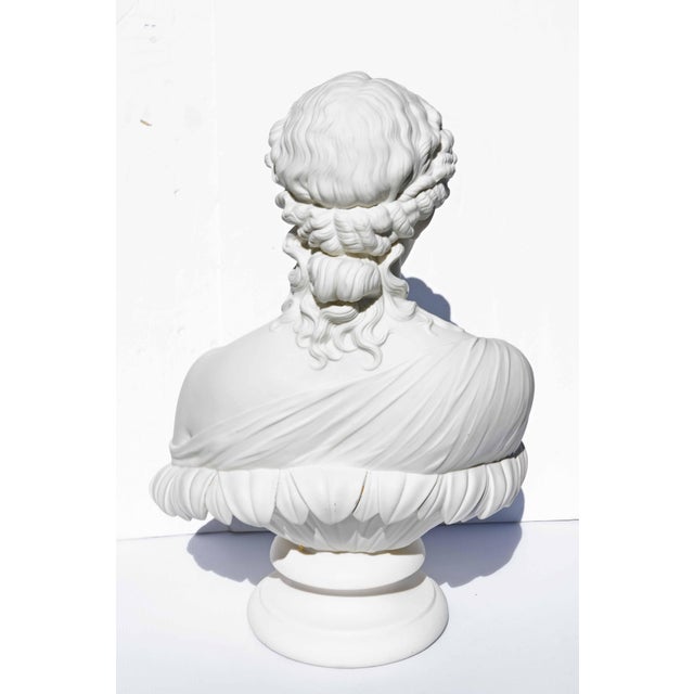 19th Century 19th Century Life Size Parian Classical Bust of Clytie For Sale - Image 5 of 5