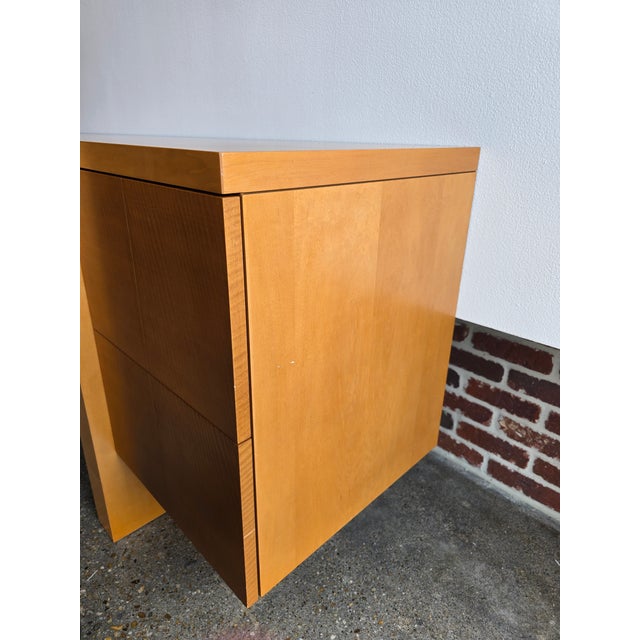 Frank Lloyd Wright Frank Lloyd Wright Inspired Sideboard Maple Modern Credenza Cabinet For Sale - Image 4 of 12