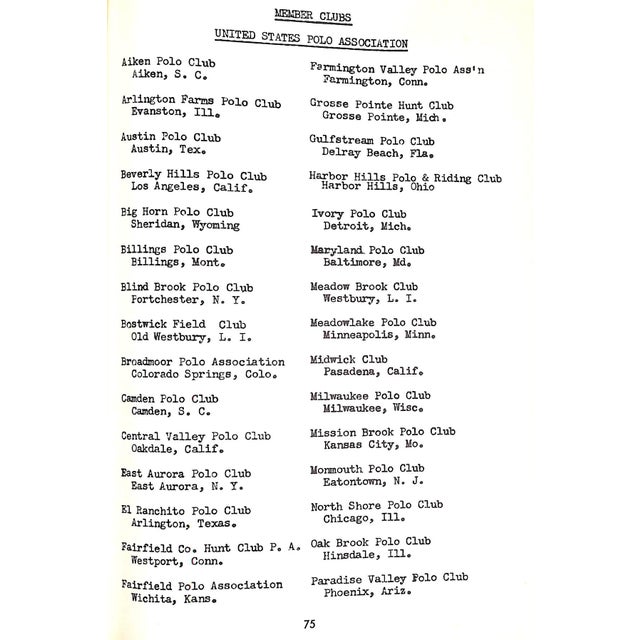 Traditional "Polo: A Non-Technical Explanation of the Galloping Game" Book 1949 Brown, Paul For Sale - Image 3 of 12