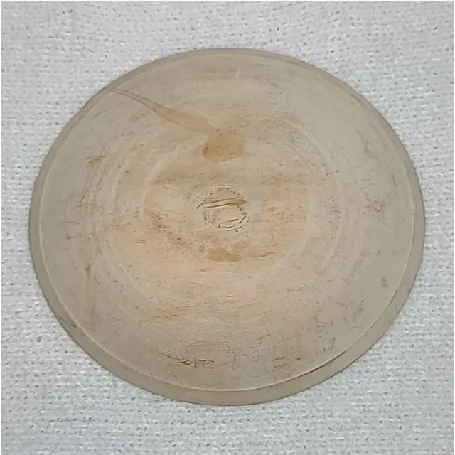 Mid-Century Modern Wooden Large Hand Carved Dough/Salad Bowl For Sale - Image 10 of 12