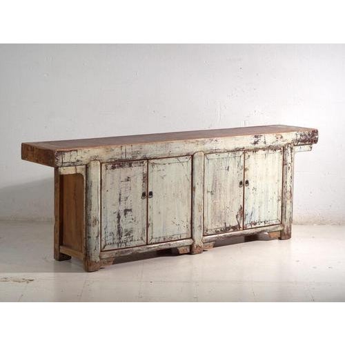 Antique Altar Sideboard in Lacquered Pine, China, 1900 For Sale - Image 14 of 14