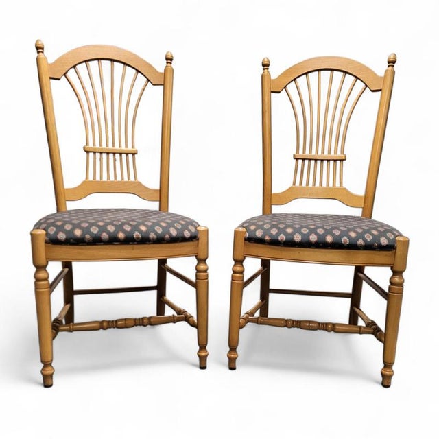 Brown French Rustic Country Dining Chairs, Set of 2 For Sale - Image 8 of 17