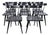 Set of 8 Attributed to Paul McCobb Planner Group Black Dining Side Chairs For Sale