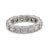 1990s Vintage 5.00 Carat Diamond Platinum Eternity Band, Size 6 For Sale - Image 5 of 5