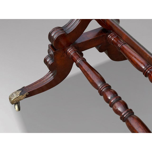 Brown William IV Mahogany Cheval Mirror, 1830s For Sale - Image 8 of 11