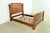 Ethan Allen Ethan Allen French Louis Philippe Burl Wood Queen Size Bed For Sale - Image 4 of 12