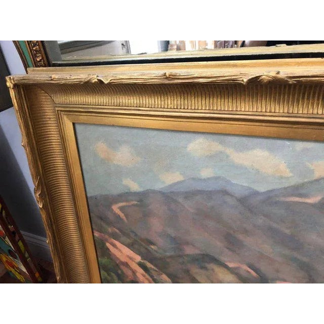 Purple 1940s Impressionist Landscape Painting Signed William Sheldon Horton For Sale - Image 8 of 11