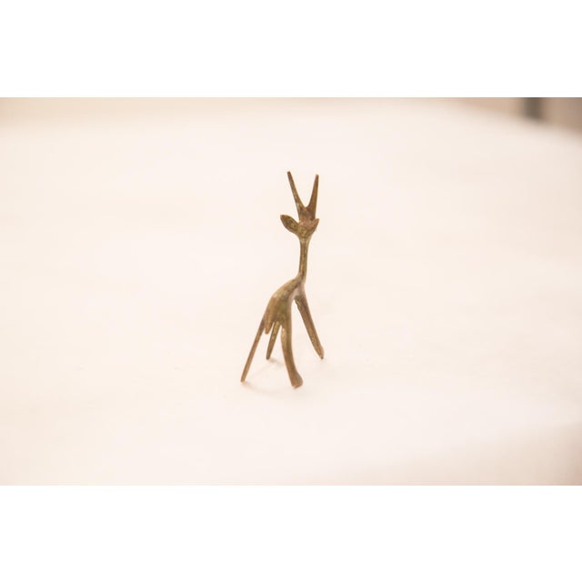 Vintage Small Gazelle Bronze Gold Weight