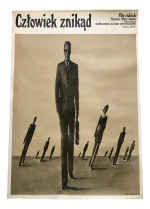 Polish Movie Poster the Man from Nowhere by Mieczysław Wasilewski, 1974