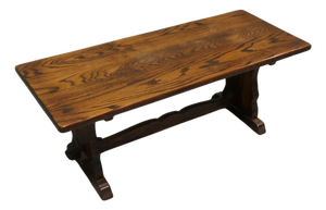 Vintage Farmhouse Oak Coffee Table, 1960