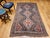 Vintage Persian Qashqai Tribal Area Rug, Hand-Knotted Wool, Geometric Medallions, 4x7, Navy & Red For Sale - Image 9 of 18