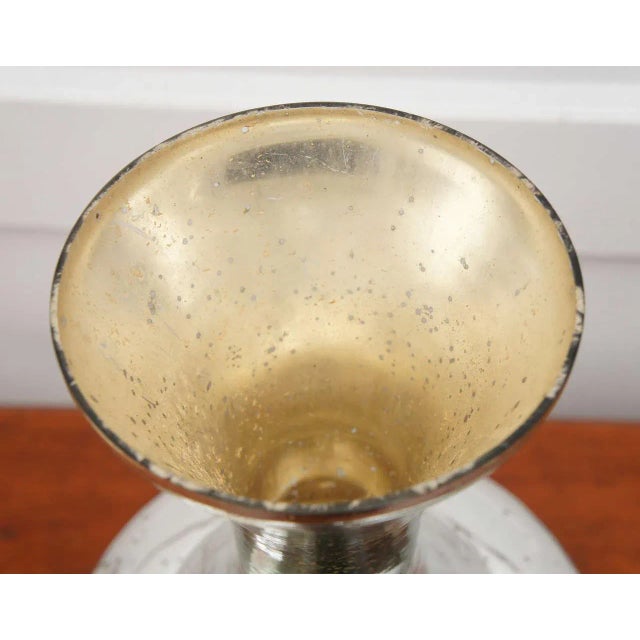 1950s Silvered Vases - a Pair For Sale - Image 5 of 9