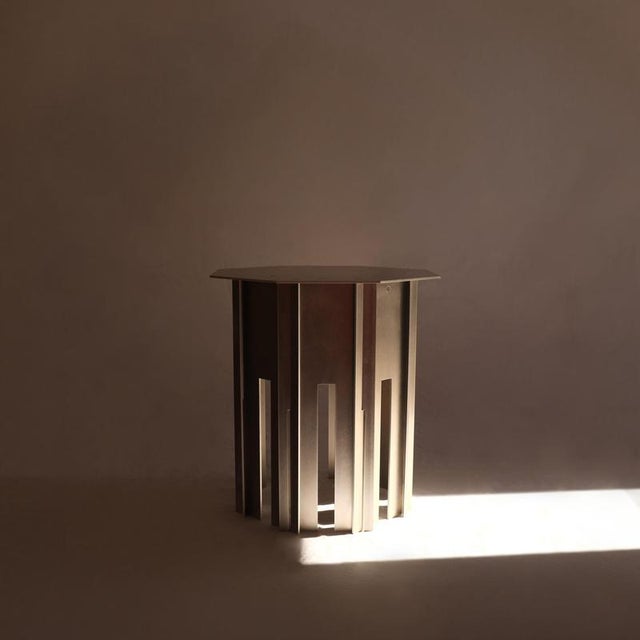 Siniya of Merzouga Aluminium Side Table by Bureau of Entropy. Limited edition of 20 pieces + 4 Artist's Proof. Dimensions:...