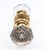 Vintage Clear Octagon Glass Brass Door Knob Set For Sale - Image 4 of 5