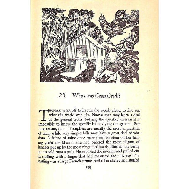 "Cross Creek: The Story of the Yearling Country and Its People" 1942 Rawlings, Marjorie Kinnan For Sale In New York - Image 6 of 9