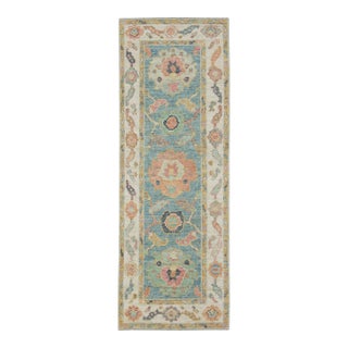 Turkish Oushak Runner Rug 2'2" x 6' #17319 For Sale