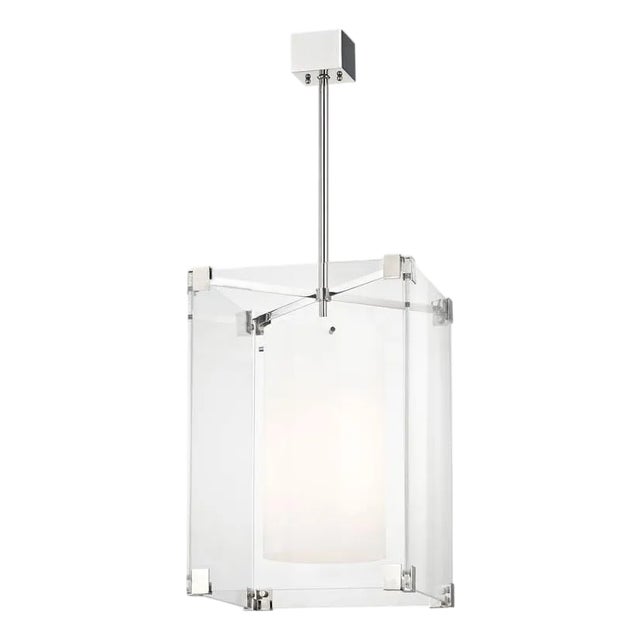 The Hudson Valley Achilles 3-Light Pendant (4132-Pn, Polished Nickel) For Sale