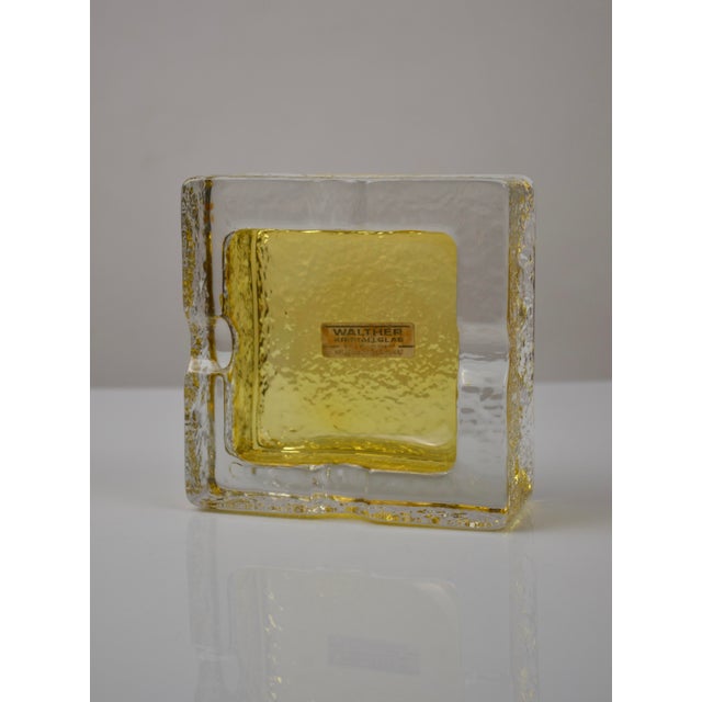 Vintage Crystal Ashtray from Walther Kristallglas, Germany, 1970s, in Very Good conditions. Designed 1970 to 1979 This...