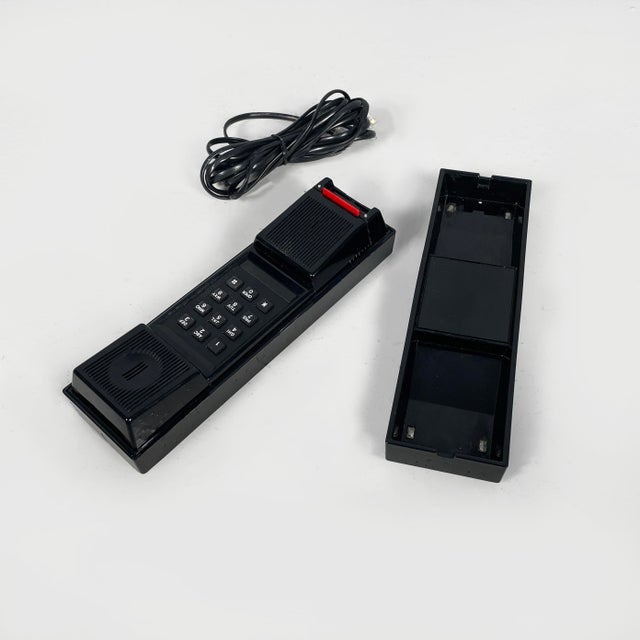 Italian Modern Black Plastic Telephone Notturno by Giorgio Armani, 1980s For Sale - Image 11 of 11
