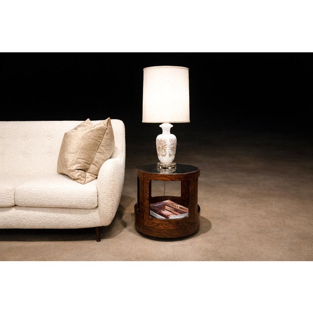 Wood Brazilian Modern Two-Tier Side Table in Rosewood by Bertomeu, Brazil, 1960s For Sale - Image 7 of 12