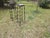 Brutalist Wrought Iron and Veined Marble Garden Columns, Set of 2 For Sale - Image 13 of 16