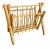 Wood Vintage Bamboo Folding Magazine Holder For Sale - Image 7 of 7