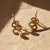 White Massive Snake Earrings With Opals in Opened Mouth, Pair For Sale - Image 8 of 10