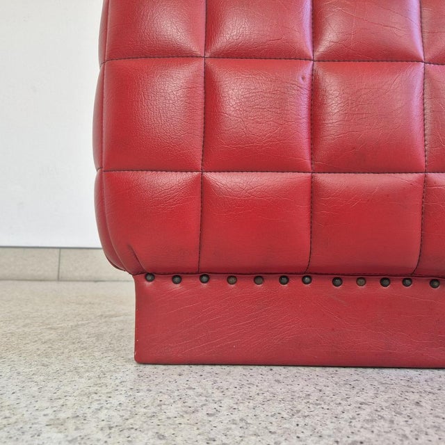 Mid-Century Cubist Ottoman, 1960s For Sale - Image 7 of 8
