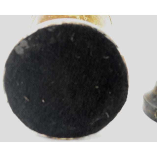 Wood Pair of 19th Century Gilded Pedestal Lamps For Sale - Image 7 of 8