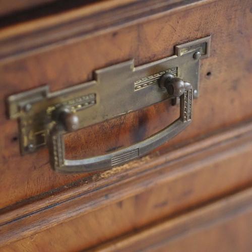 Antique Gründerzeit Mirrored Chest of Drawers with White Marble, 1880s For Sale - Image 14 of 18
