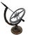 Vintage Cast Iron Armillary Sphere Sundial With Arrow Gnomon For Sale - Image 4 of 12
