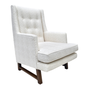 1950's Edward Wormley Dunbar Wingback Lounge Arm Chair