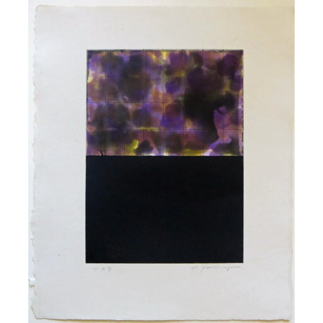 Yutaka Yoshinaga Abstract Aquatint With Etching For Sale - Image 9 of 12