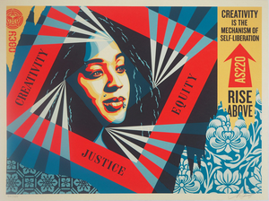 Shepard Fairey, Creativity, Equity, Justice, Lithograph