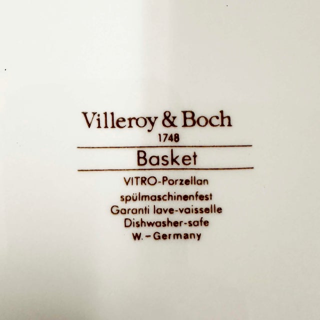 Mid-Century Modern Villeroy & Boch Basket Pattern Butter Plate/Butter Tray For Sale - Image 10 of 10