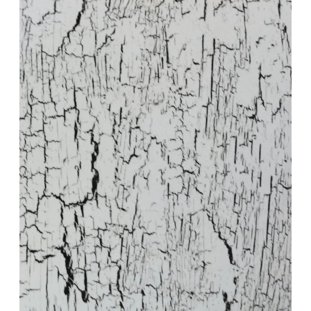 Designer Modern Whitewashed Black & White Velvet Feather/Down Pillow For Sale - Image 4 of 7