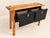 Console Table With Two Drawers, Zebrawood, Black For Sale - Image 4 of 12