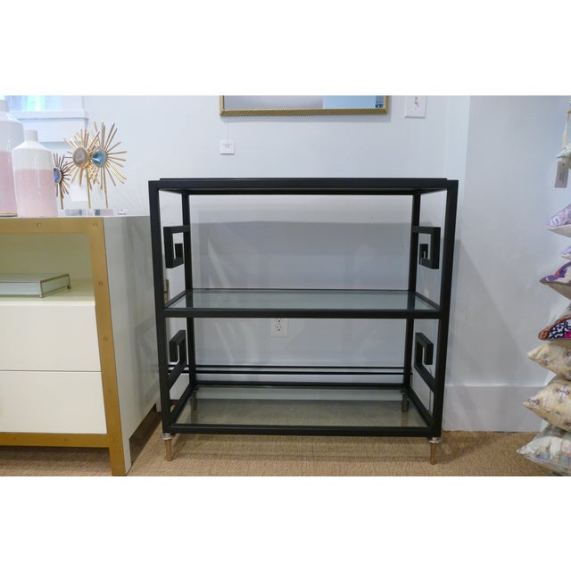 Global Views Greek Key Bar Cart/Etagere Chairish